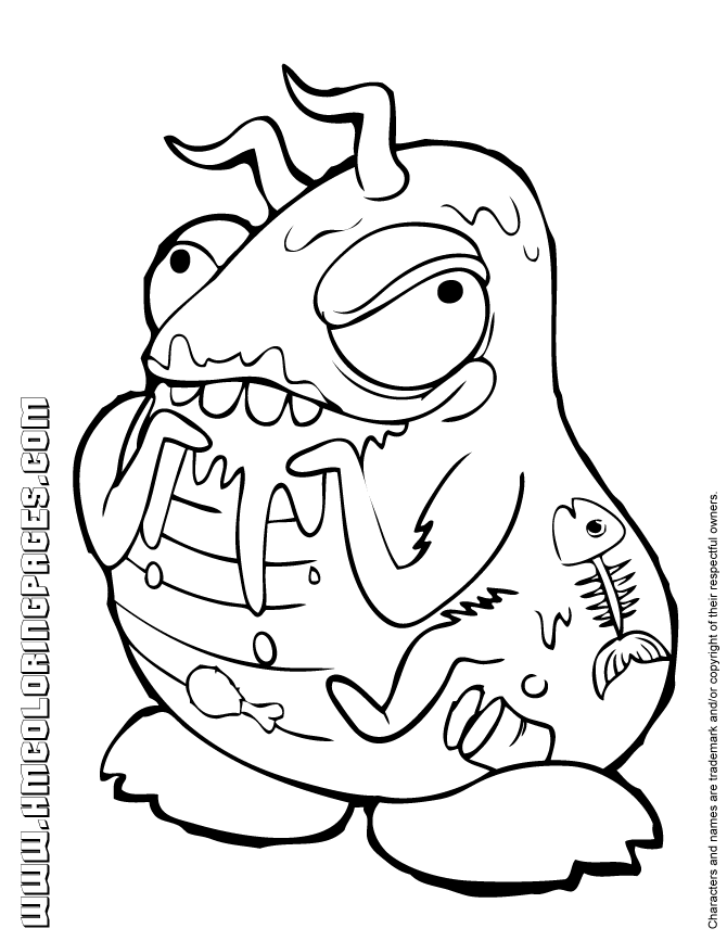 Free Printable Trash Pack Coloring Pages | H & M Coloring Pages