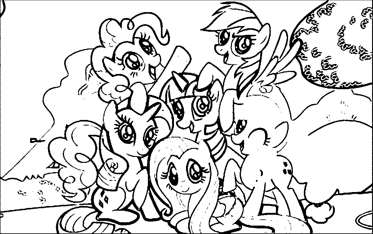 Pony Cartoon My Little Pony Coloring Page 151 | 