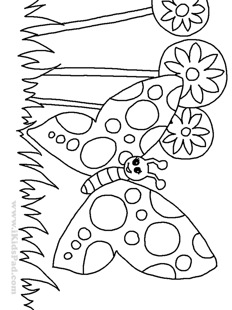 Free printable plants and flowers coloring book for kids
