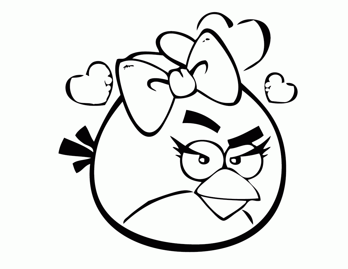 Angry Birds Big Bird Coloring Pages - Coloring Pages For All Ages