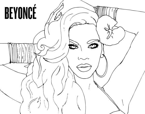 Beyoncé coloring page - Coloringcrew.com