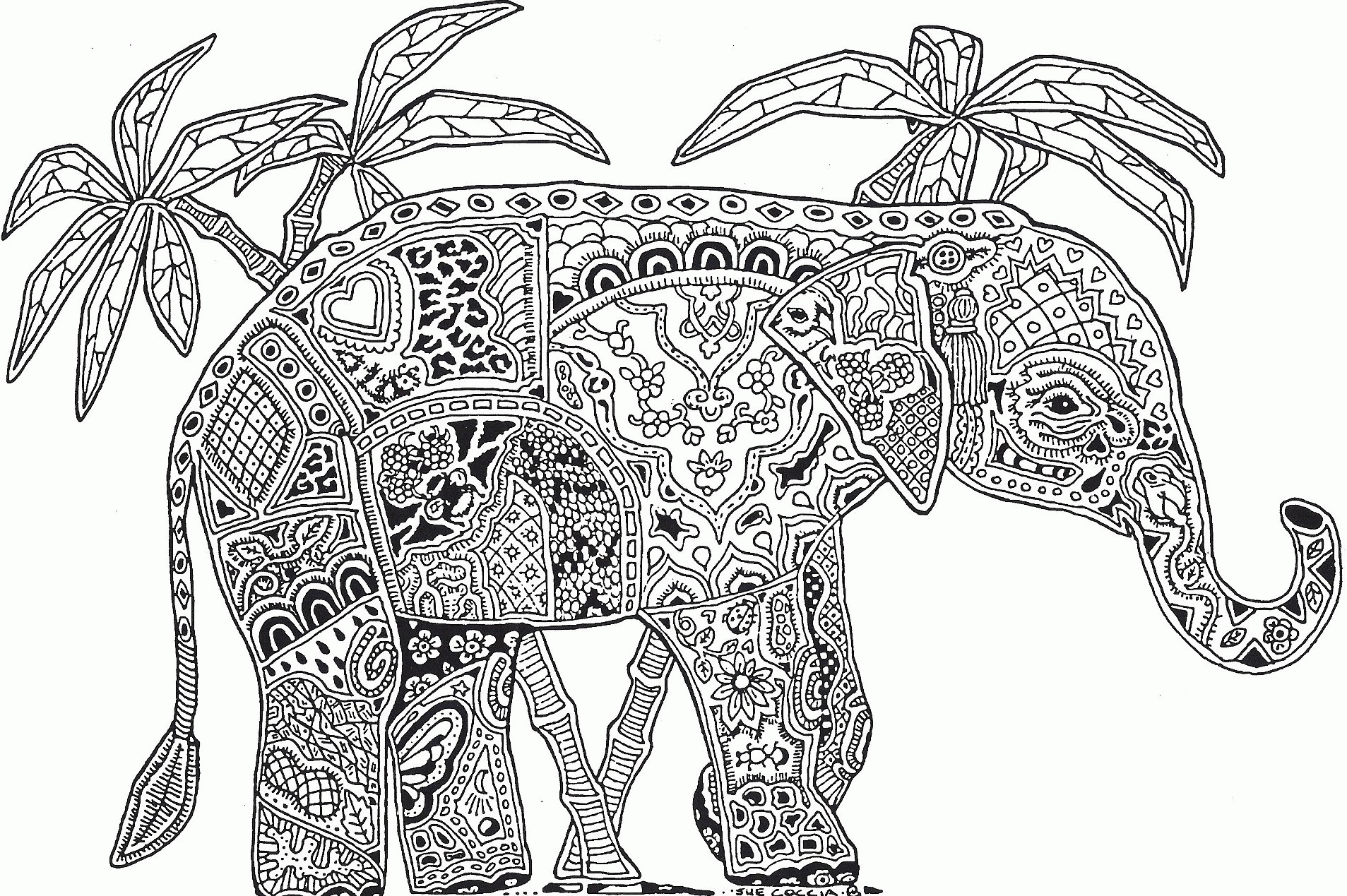 Coloring Pages Hard Animals - High Quality Coloring Pages