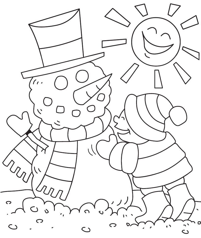 9 Winter Coloring Pages - Coloring Pages For Toddlers