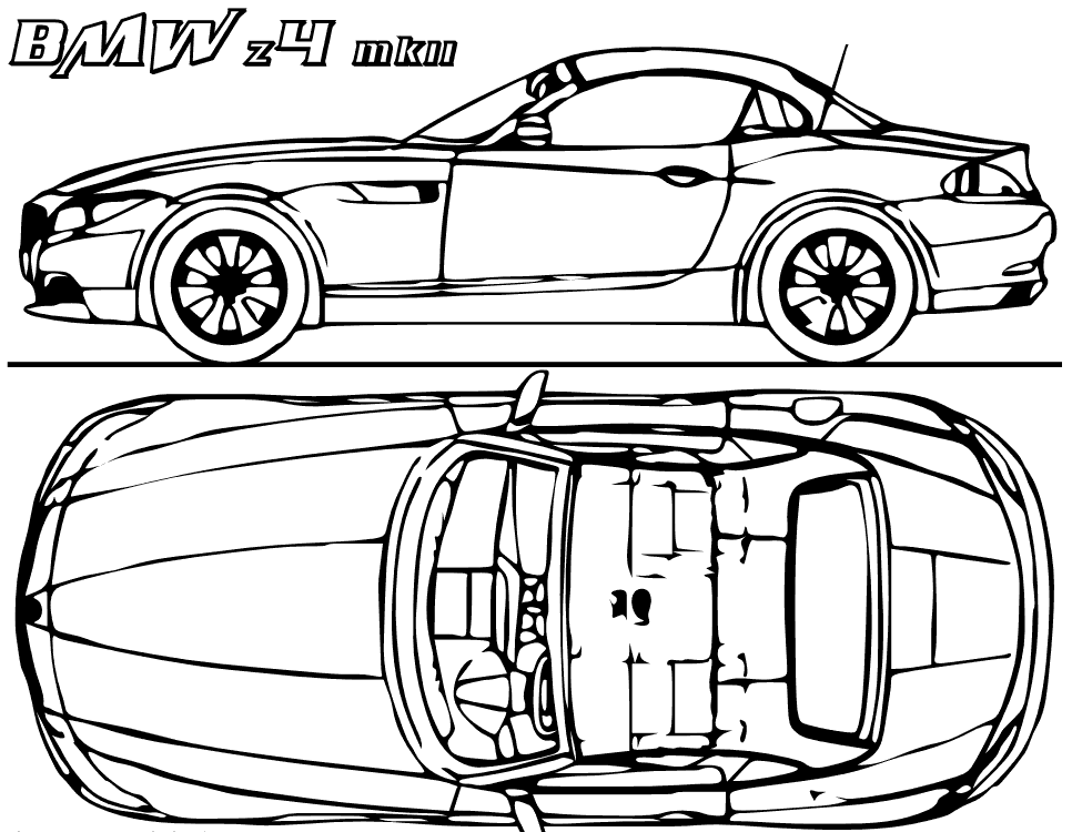 BMW Concept Car Coloring Page & Coloring Book