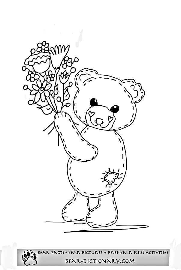 Free Teddy Bear Coloring Pages,Toby