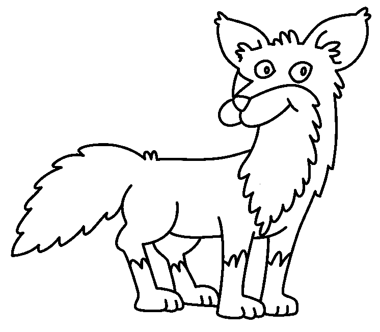 Fox coloring page - Animals Town - animals color sheet - Fox ...