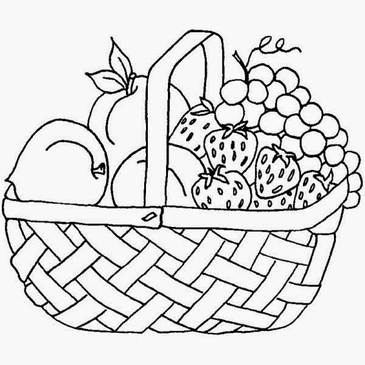 Best Photos of Fruit Basket Template - Fruit Baskets Cut Outs ...