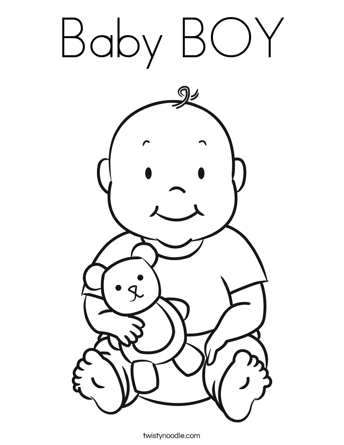 Baby Boy - Coloring Pages for Kids and for Adults