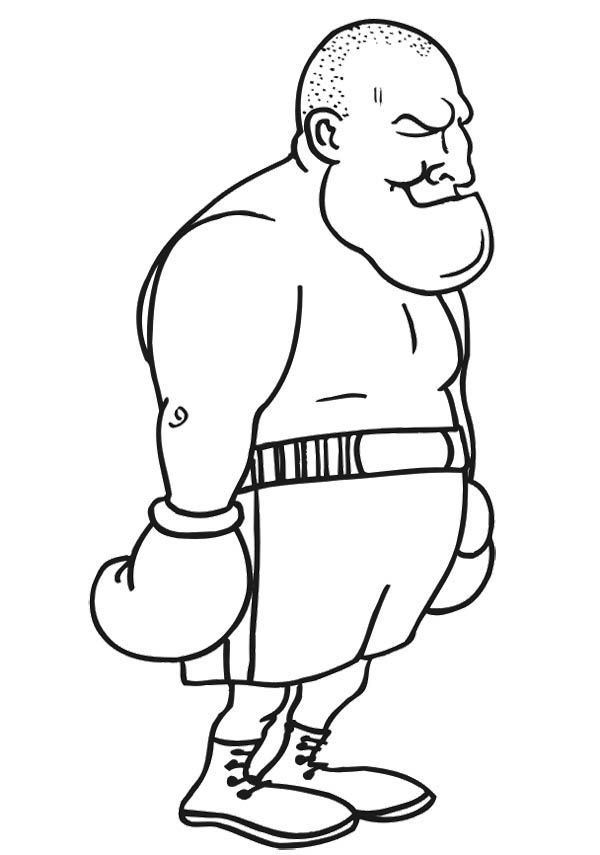 Boxer Big Coloring For Kids | Food bank coloring pages | Pinterest