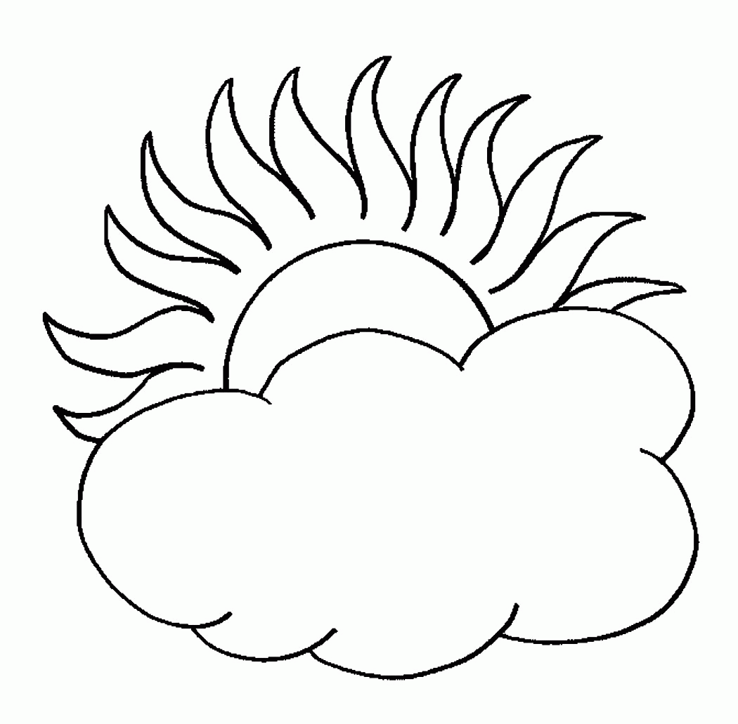 Cloud Preschool Coloring Pages - Coloring Pages For All Ages