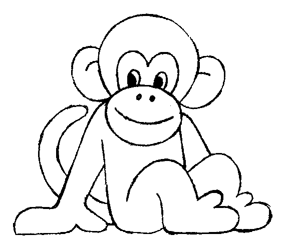 Monkey Coloring Pages » Coloring Pages Kids