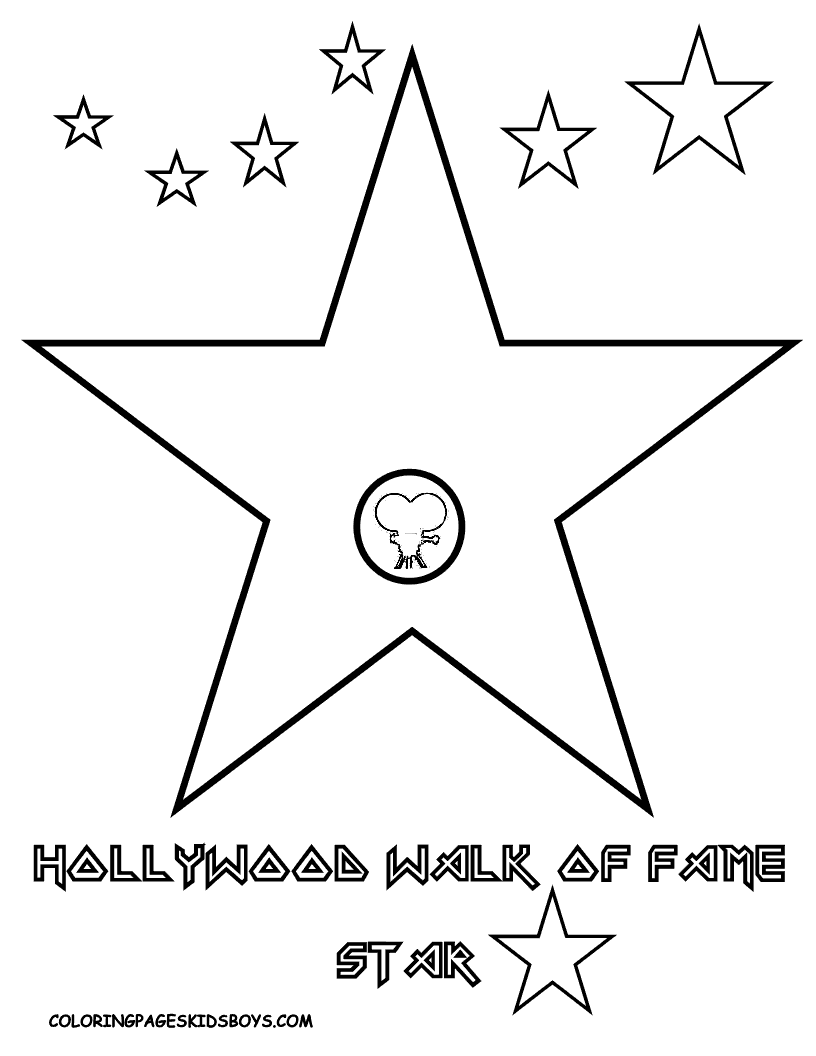 Star template, Hollywood and Stars