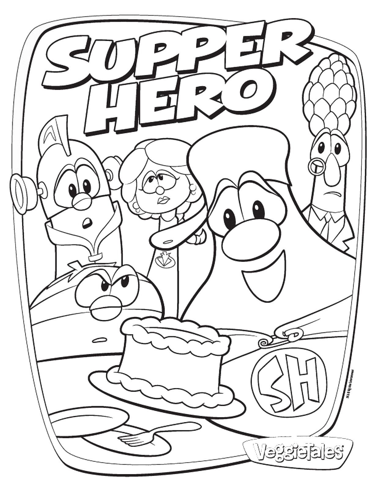 Veggie Tales Coloring Pages
