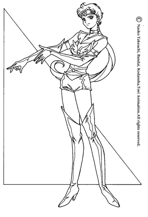 SAILOR MOON coloring pages - Sailor warrior