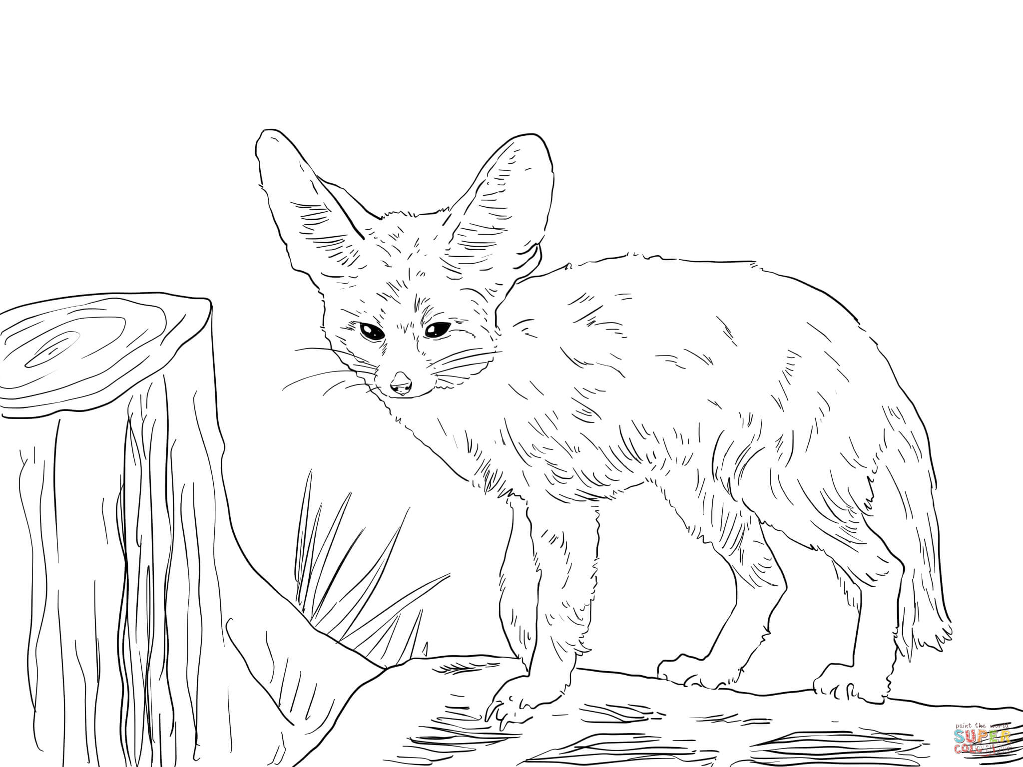 Foxes coloring pages | Free Coloring Pages