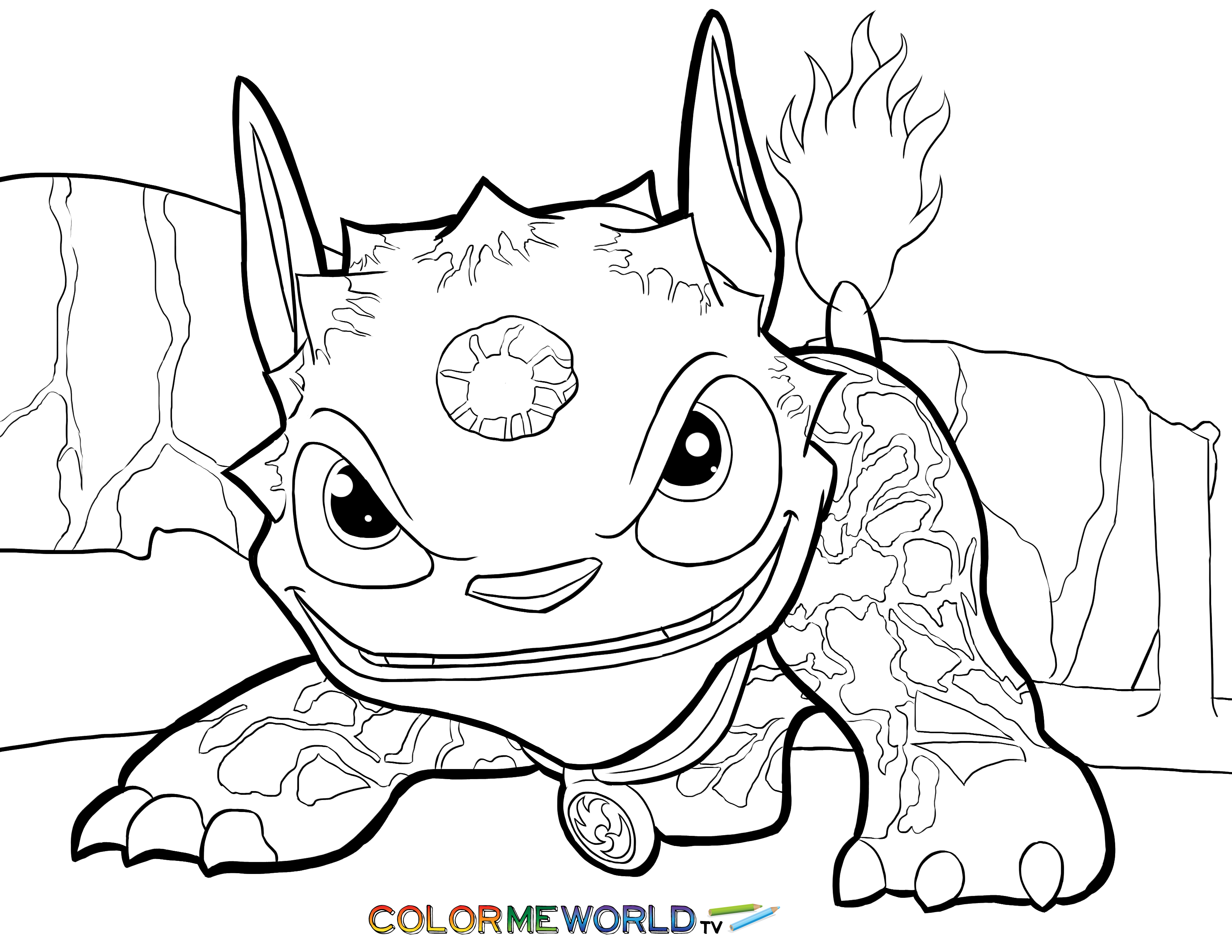 Skylander Coloring Page - Coloring Pages for Kids and for Adults