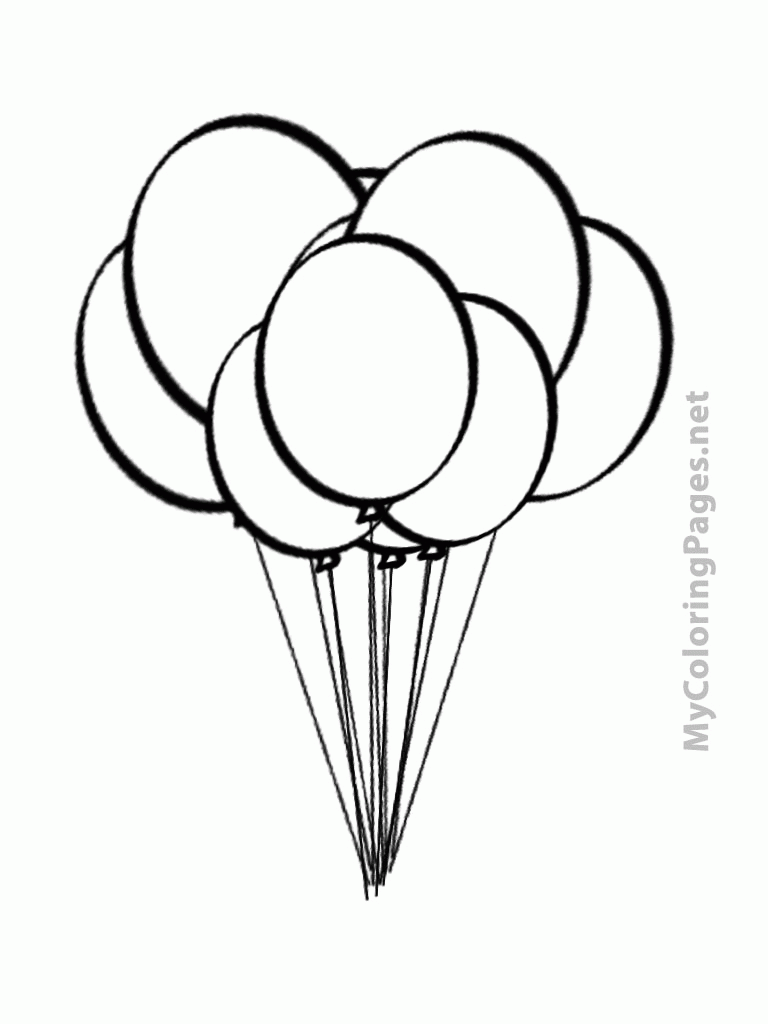balloon coloring pages | Only Coloring Pages