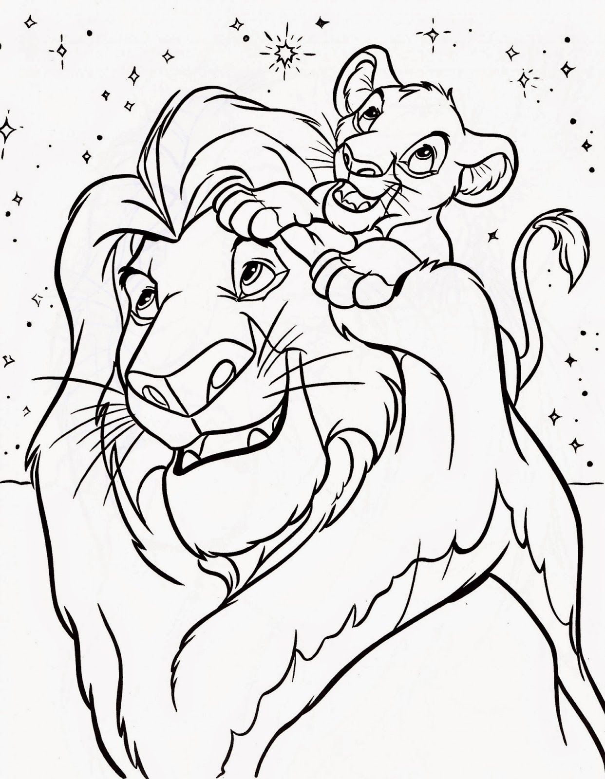 The Lion King - Coloring Pages for Kids and for Adults