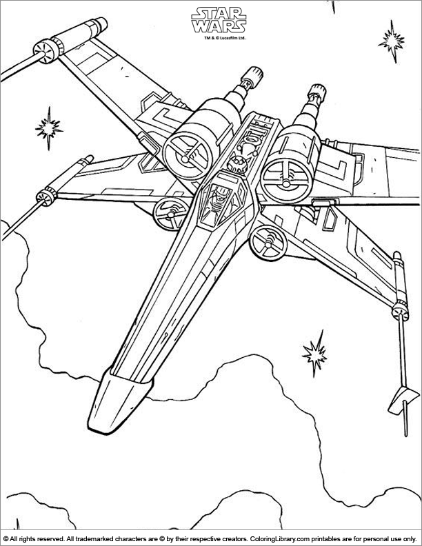 Star Wars coloring picture | Star wars coloring sheet, Star wars coloring  book, Star wars spaceships