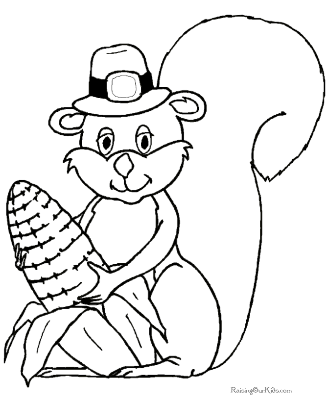 Happy Thanksgiving Coloring Pages 002