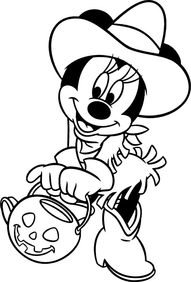 Mickey Minnie Halloween Coloring Pages » Cenul – Free Coloring