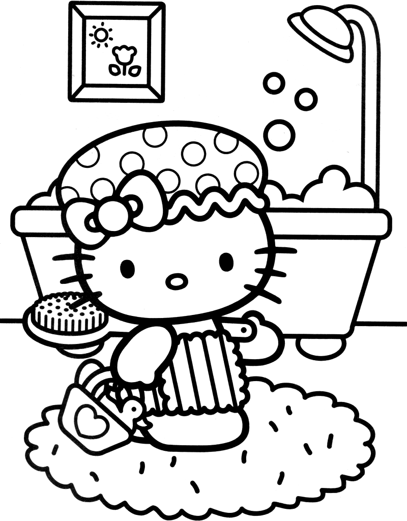Cool hello kitty coloring pages download and print for free