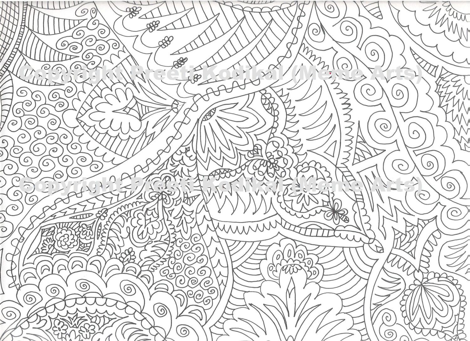 Coloring Pages For Adults Abstract Owls | Coloring Online