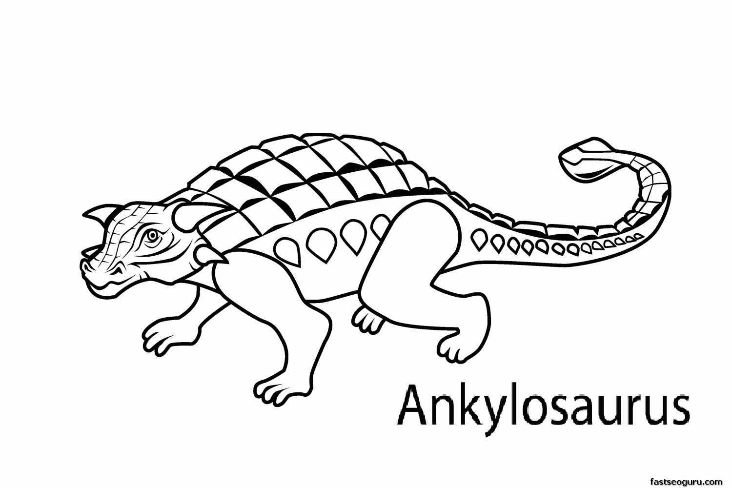 Printable Dinosaurs Coloring Pages with Names #6338 Dinosaurs ...