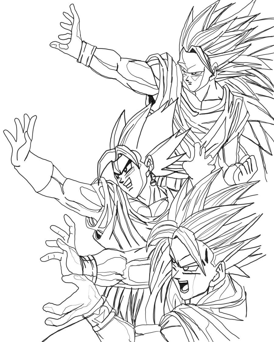 Dragon Ball Z Printable - Coloring Pages for Kids and for Adults