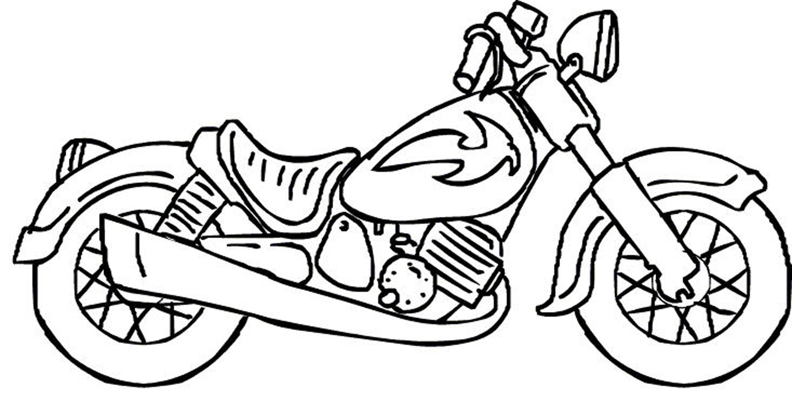 Motorcycle Coloring Pages - Whataboutmimi.com