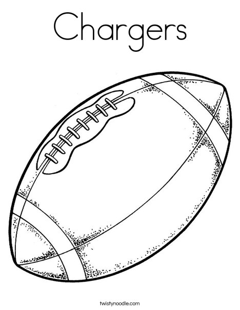 Chargers Coloring Page - Twisty Noodle