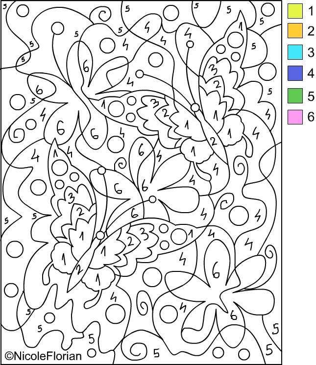 color by number for adults | Only Coloring Pages