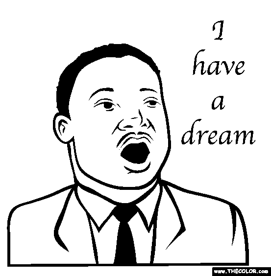 Martin Luther King Color Page