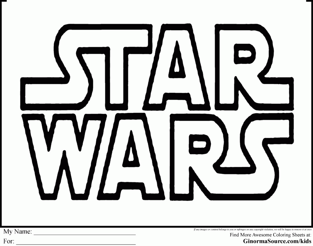 Free Coloring Pages For Star Wars - Coloring