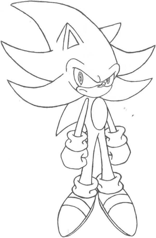 Super Sonic Pictures To Color - Coloring Pages for Kids and for Adults