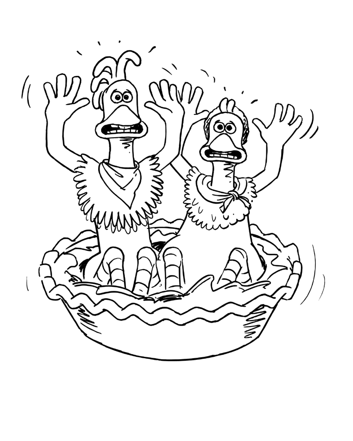 Chicken Run coloring pages!