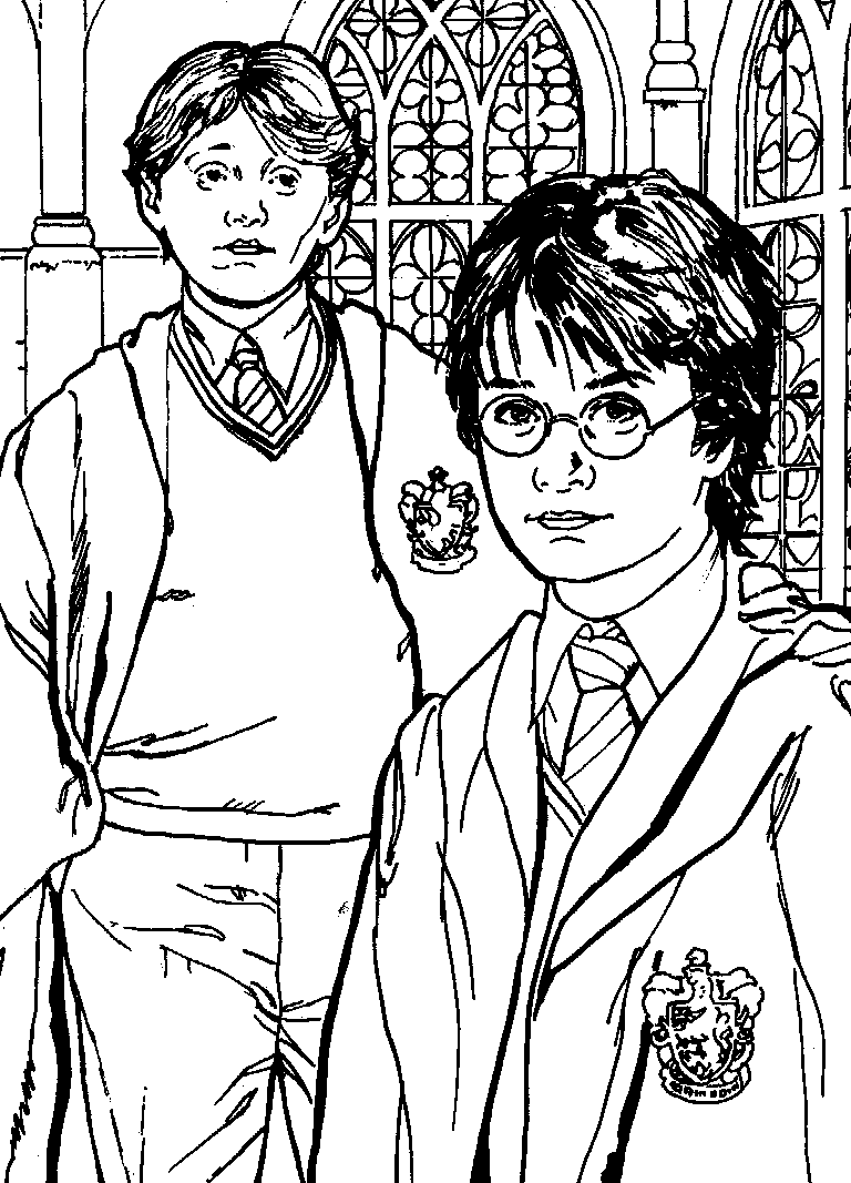 Pin Harry Potter Coloring Pages 2 To Print