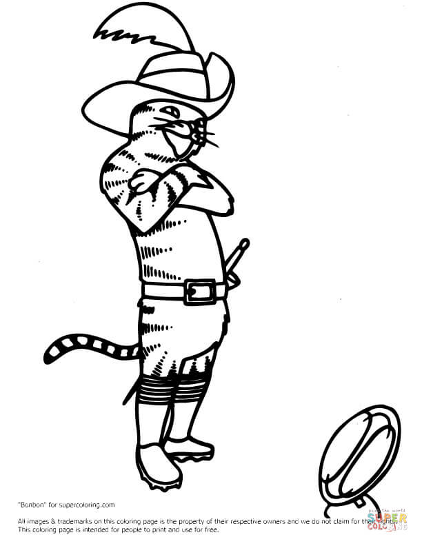Puss in Boots coloring pages | Free Coloring Pages