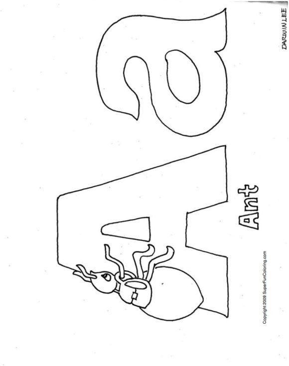 New Coloring Page: alphabet coloring pages | Coloring Yard
