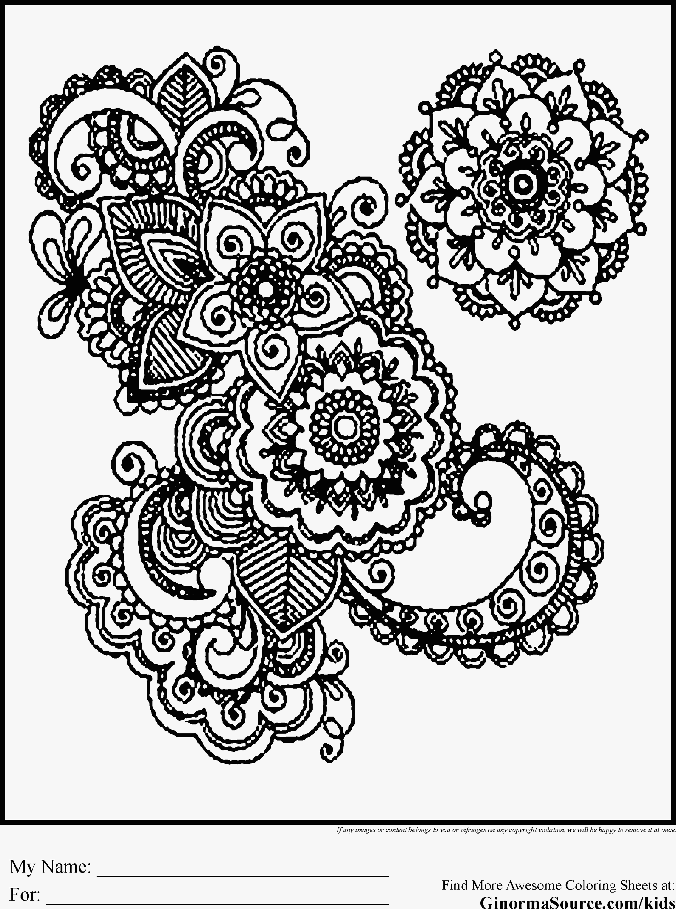 Printable Abstract Coloring Pages Awesome - Coloring pages