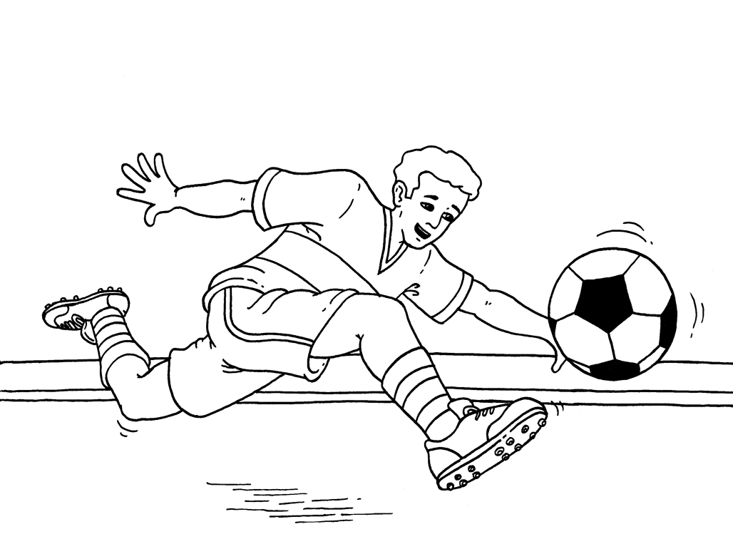 Soccer coloring pages 8 / Soccer / Kids printables coloring pages