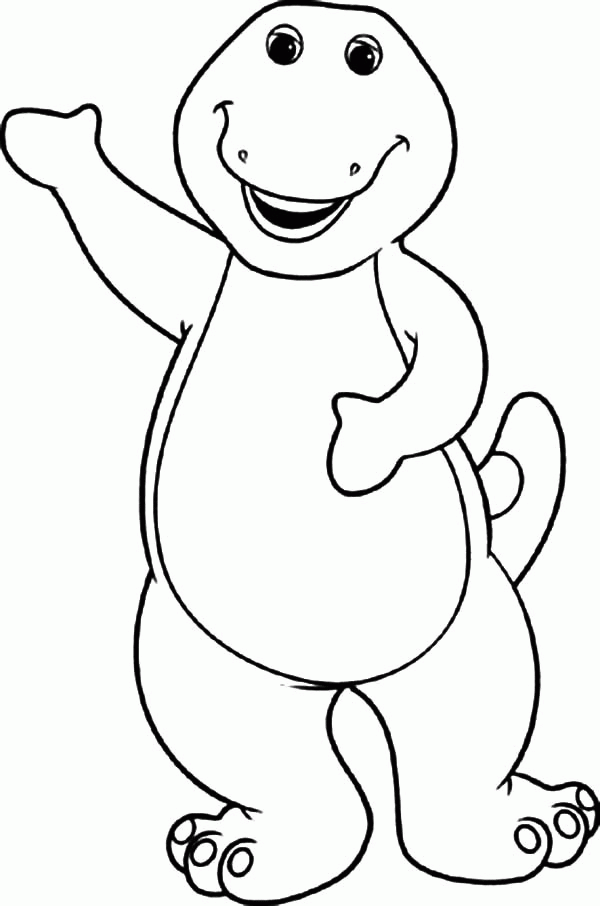 Barney Introducing Himself Coloring Pages | Best Place to Color