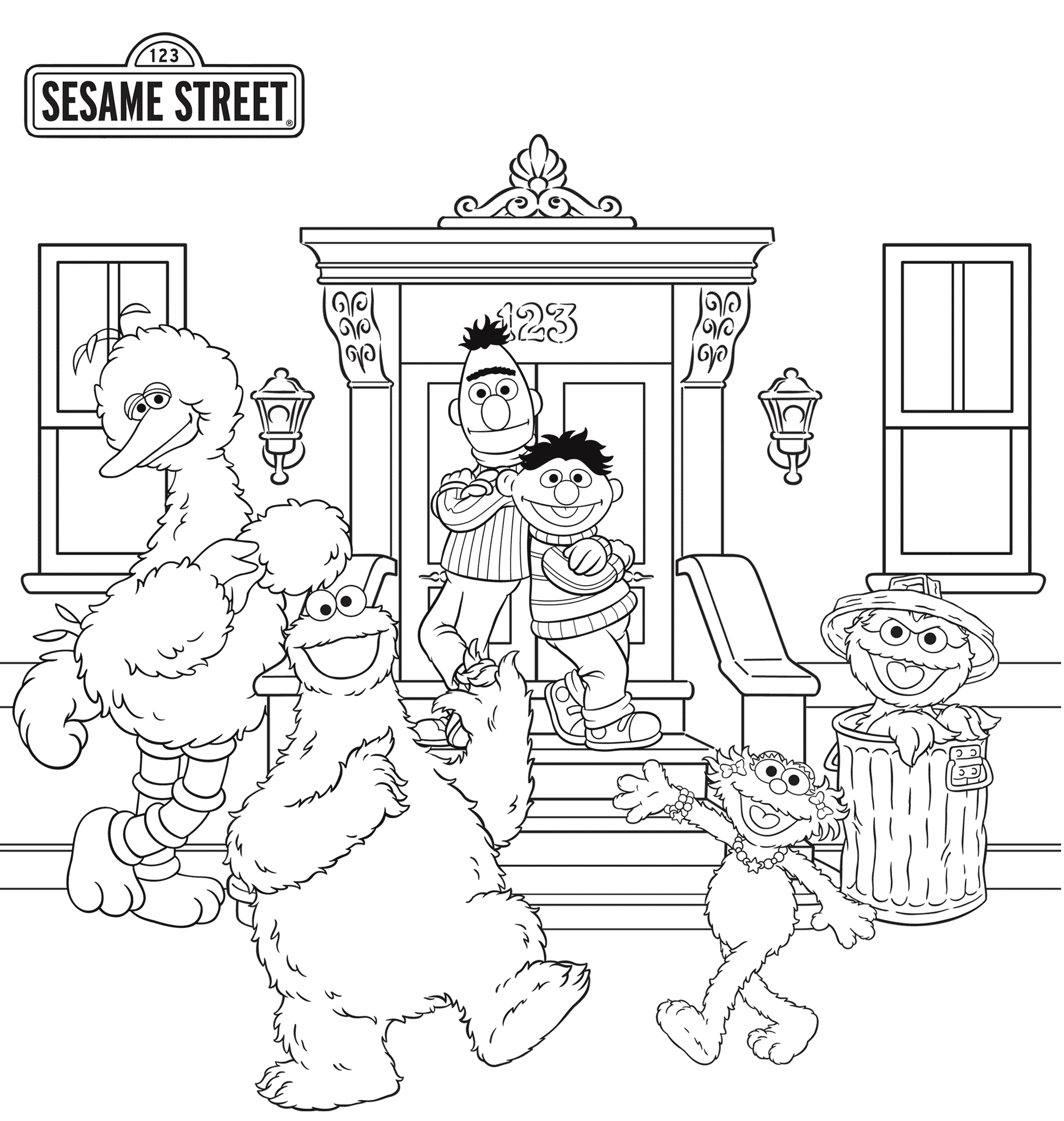 Sesame street coloring pages to print - ColoringStar