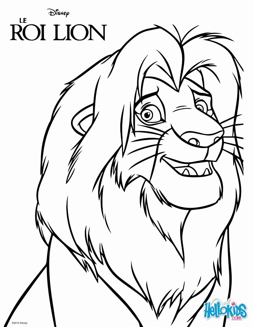 The Lion King coloring pages - The Lion King - Simba