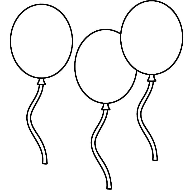 Balloon Coloring Pages: The Air Balloon and Birthday Ballon ...
