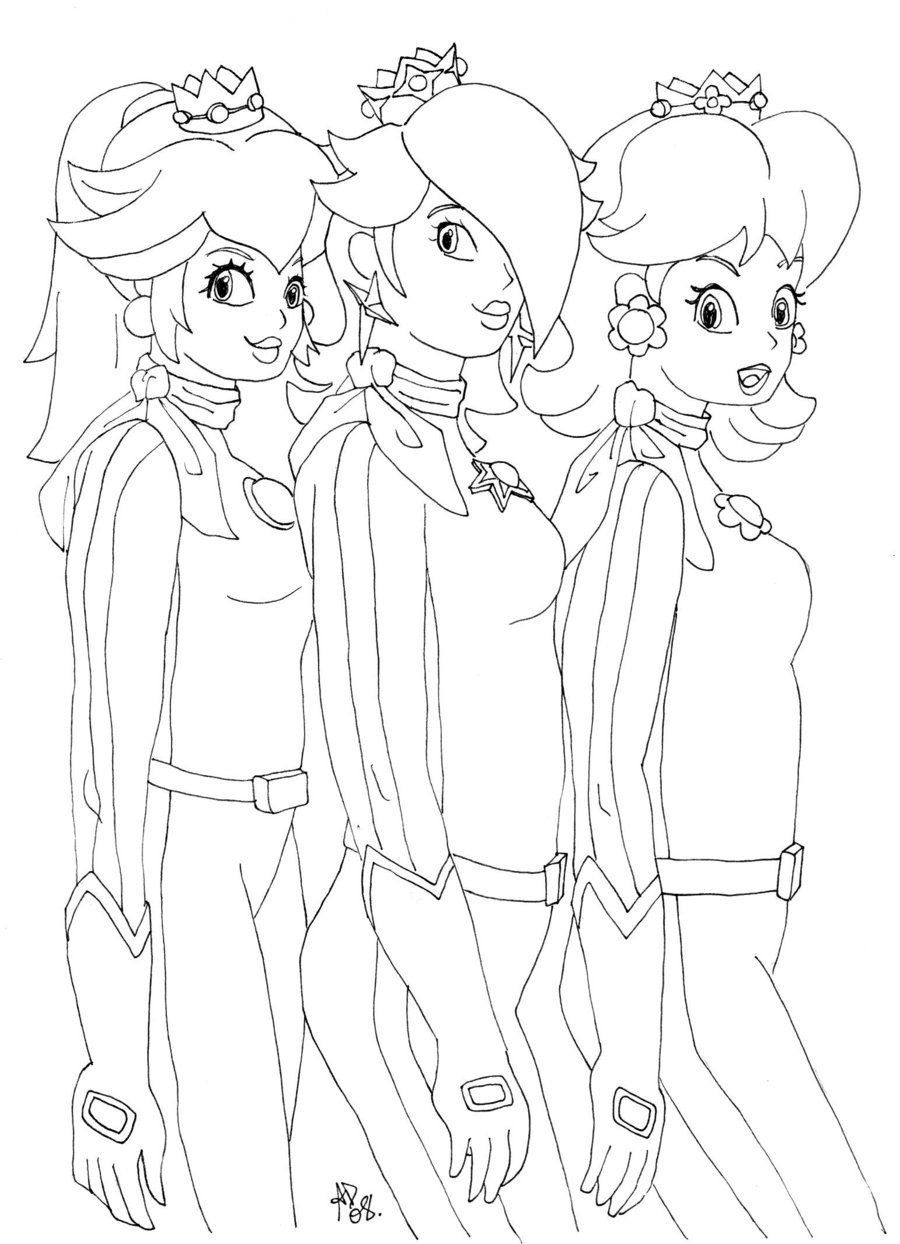 16 Pics of Peach And Daisy And Rosalina Coloring Pages - Coloring ...