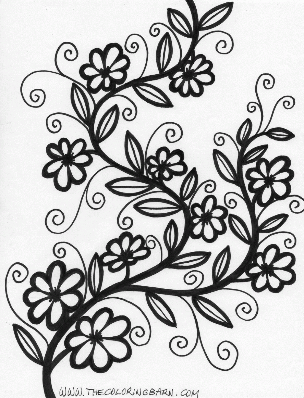 Flower Garden Coloring Pages Garden Flowers Coloring Pages Kids ...
