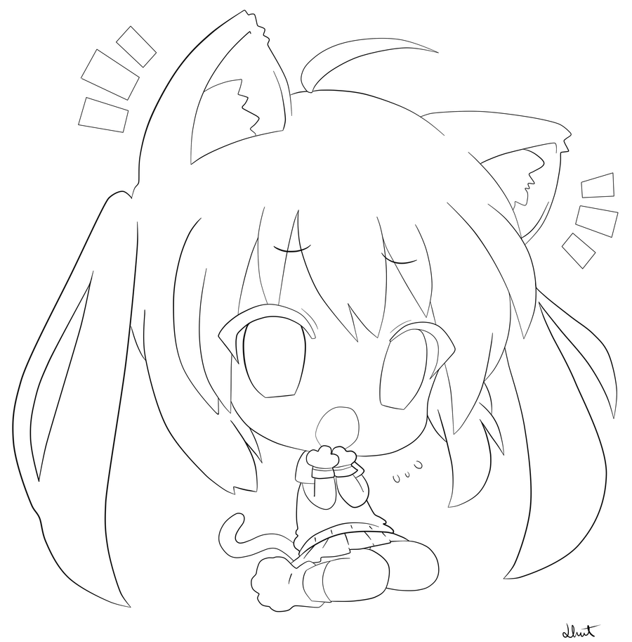 9 Pics of Anime Cat Girl Coloring Pages - Anime Cat Girl Coloring ...
