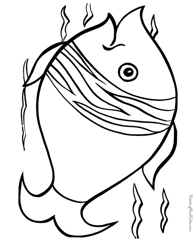 Animal coloring pages - Fish 015