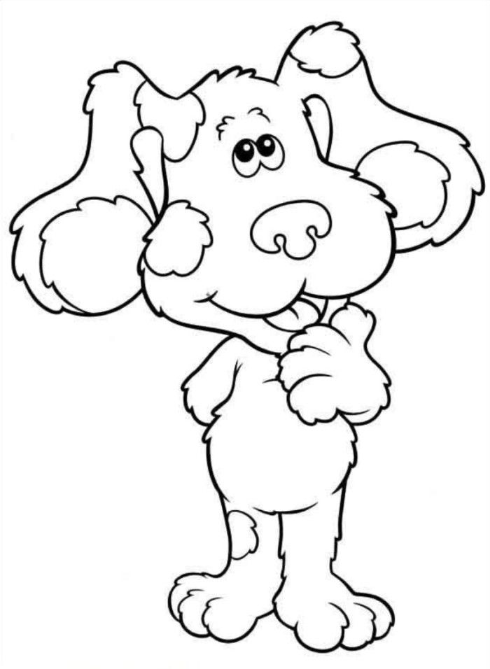 Blues Wondering Blues Clues Coloring Page - TV Show Coloring Pages